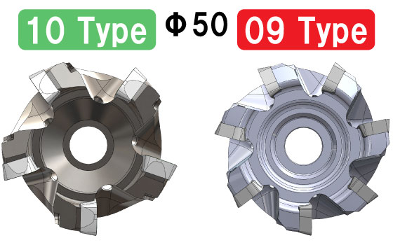 Multi-blade specification for  high-speed, high-feed machining  with hard-to-cut materials