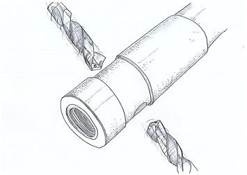 EZハードドリルによるSKD61(60HRC)深穴加工事例
