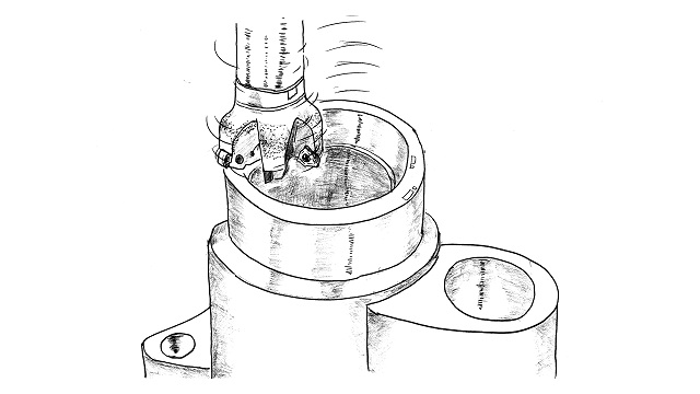 不安定な加工でもチッピングが起きず、3倍の工具寿命を実現。