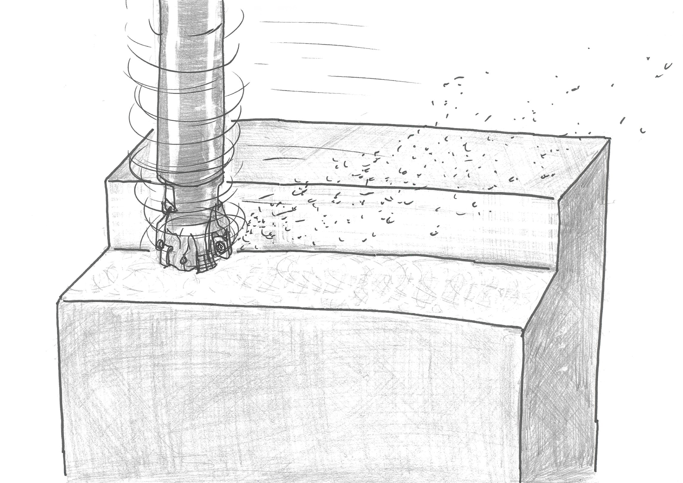 平面荒加工を高送り加工に切り替え、加工能率約3倍に！
