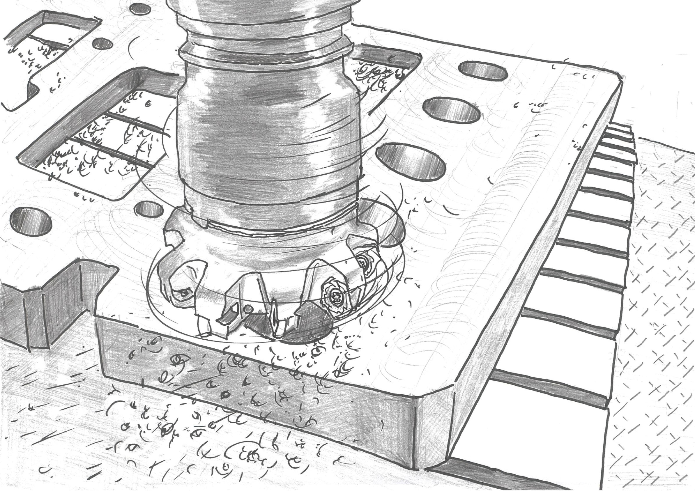 プレート平面の断続加工で、PNS-Rebornが大活躍！