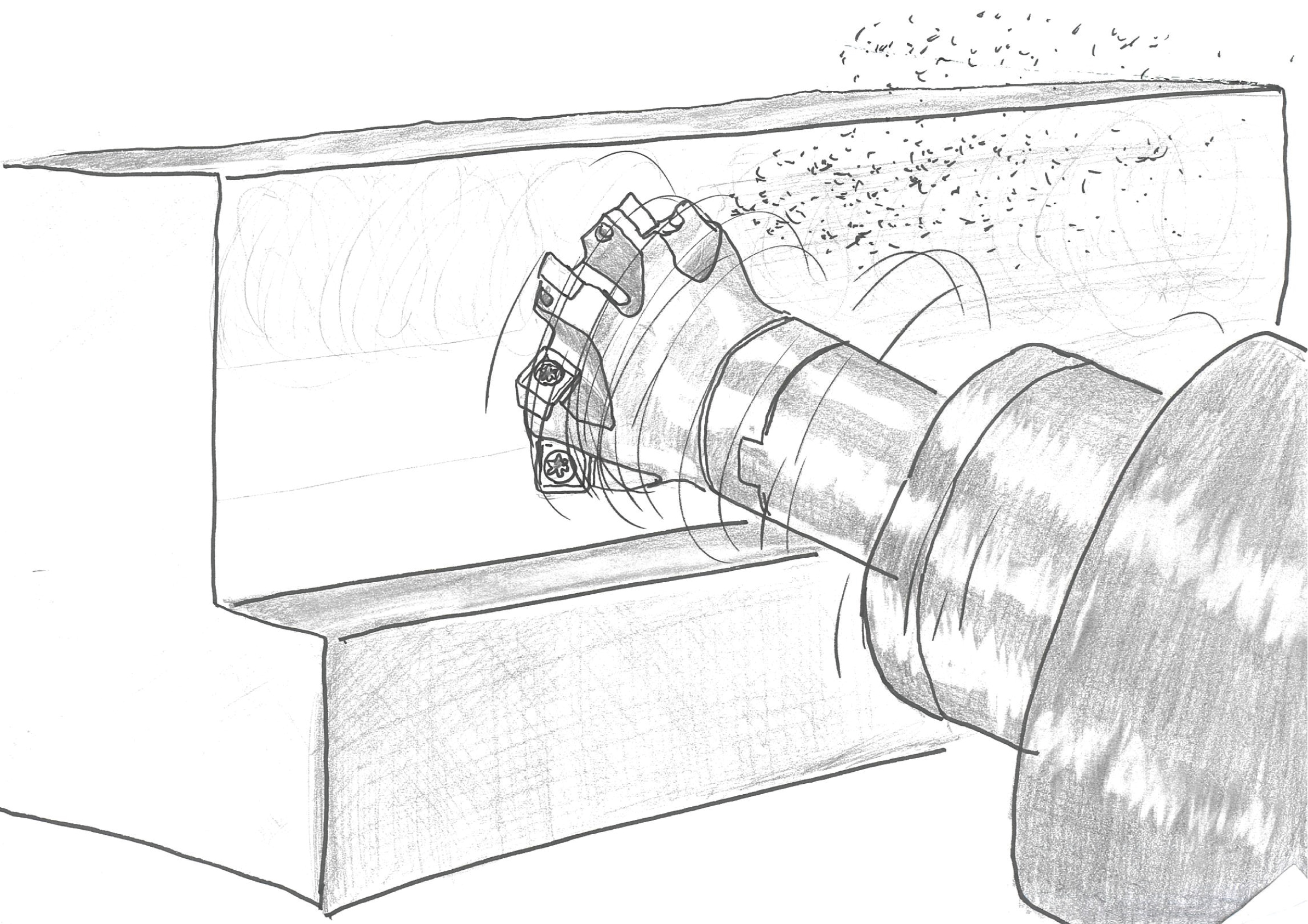 インコネル718の荒加工で、現行カッタから加工能率4.3倍、寿命3倍を達成！